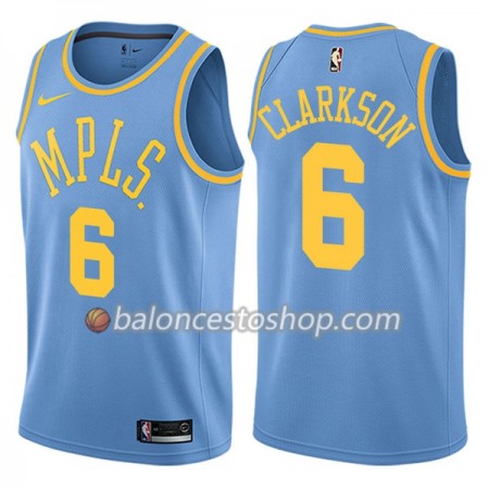Camiseta Hombre NBA Los Angeles Lakers Jordan Clarkson 6 Nike Hardwood Classics Swingman